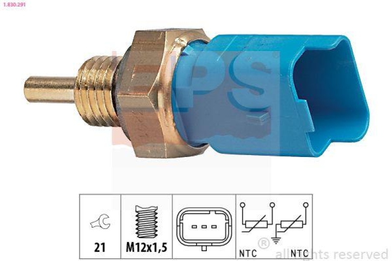 EPS Sensor, Kühlmitteltemperatur Made in Italy - OE Equivalent
