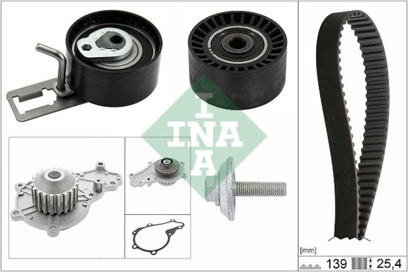 INA Water Pump & Timing Belt Set