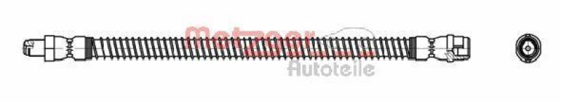 METZGER Bremsschlauch 4114084