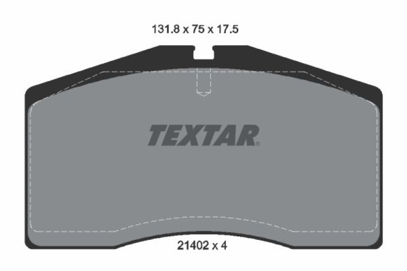 TEXTAR Bremsbelagsatz, Scheibenbremse