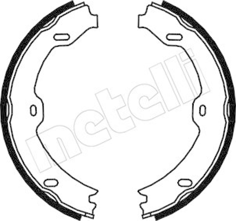METELLI Brake Shoe Set, parking brake