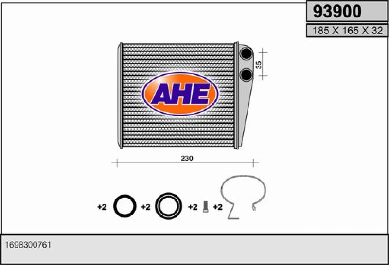 AHE Heat Exchanger, interior heating