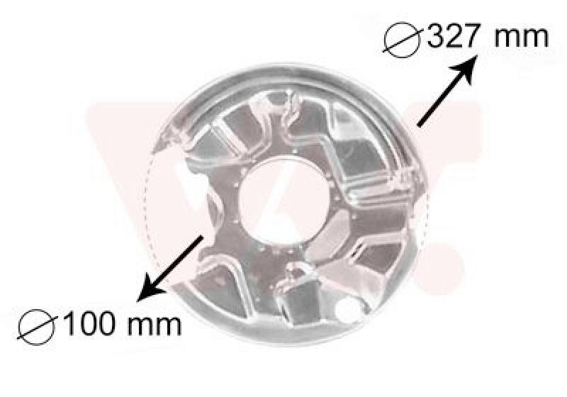 VAN WEZEL Splash Panel, brake disc