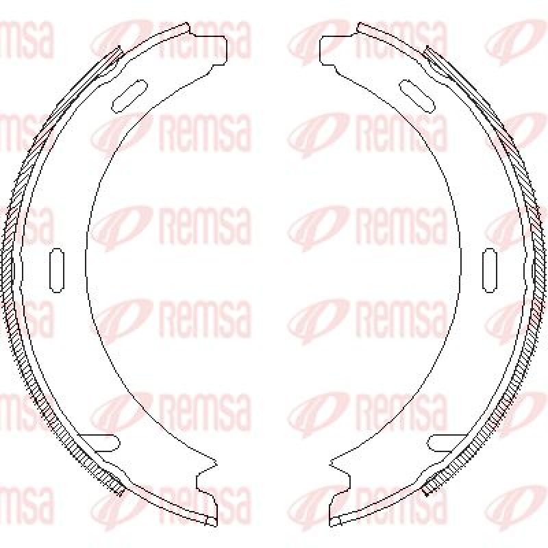 REMSA Bremsbackensatz, Feststellbremse