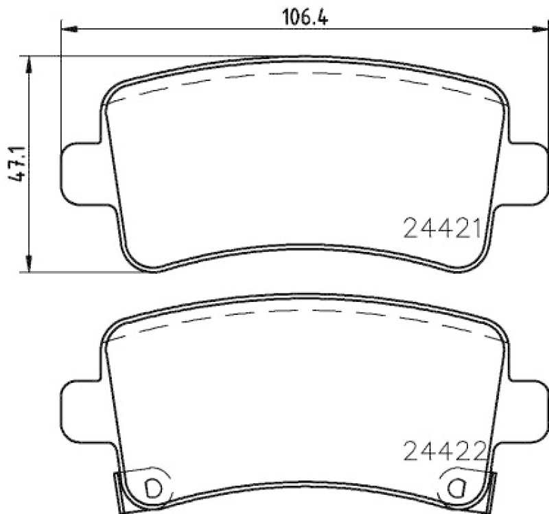 HELLA Brake Pad Set, disc brake