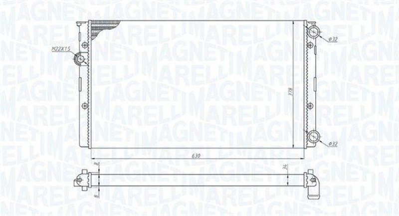 MAGNETI MARELLI K&uuml;hler, Motork&uuml;hlung 350213191100