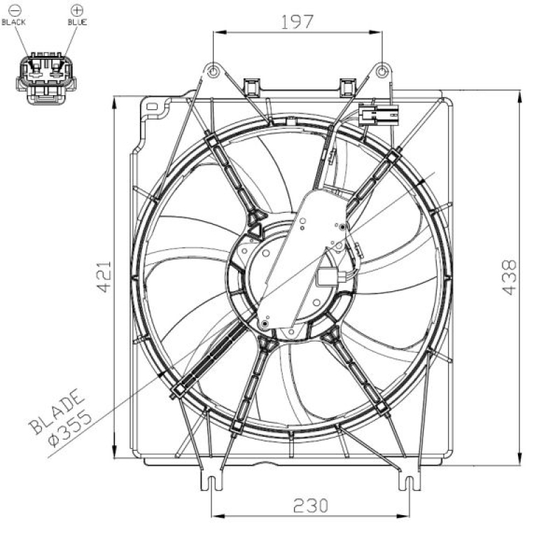 NRF Fan, engine cooling