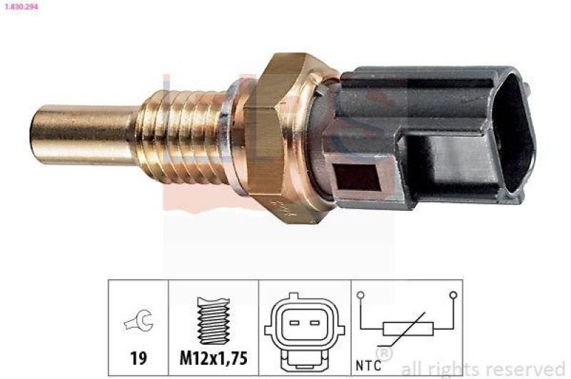 EPS Sensor, Kühlmitteltemperatur Made in Italy - OE Equivalent
