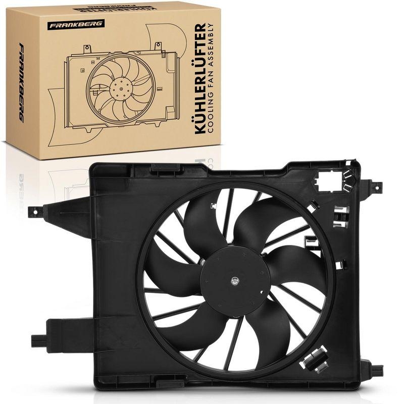 1x Frankberg Motork&uuml;hler Einfachl&uuml;fter mit K&uuml;hlerl&uuml;fterrahmen passend f&uuml;r Renault Clio II BB Kangoo Express Megane I Kombi Klasseic Scenic 5481FB0056476