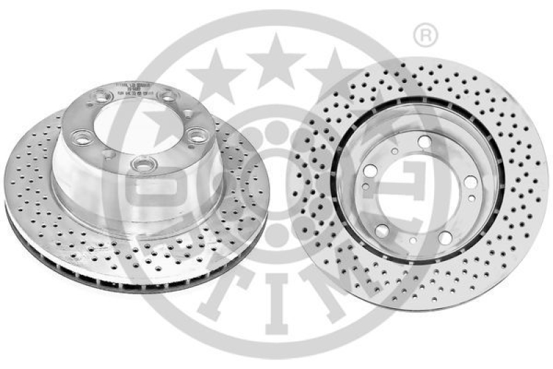 2x OPTIMAL Brake Disc COATED