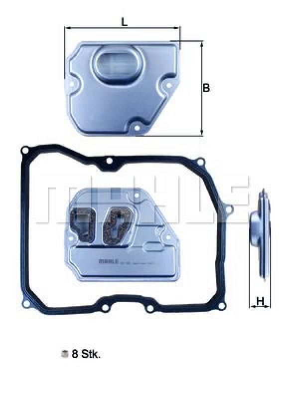 MAHLE Hydraulic Filter, automatic transmission