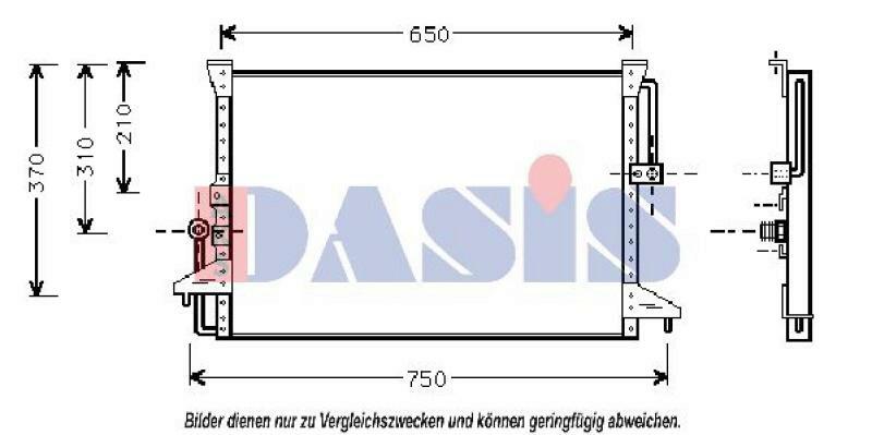 AKS DASIS Kondensator, Klimaanlage