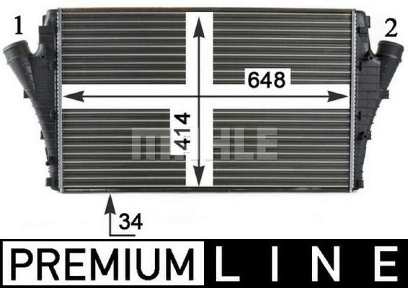 MAHLE Intercooler, charger PREMIUM LINE
