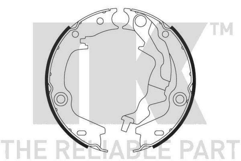NK Brake Shoe Set, parking brake