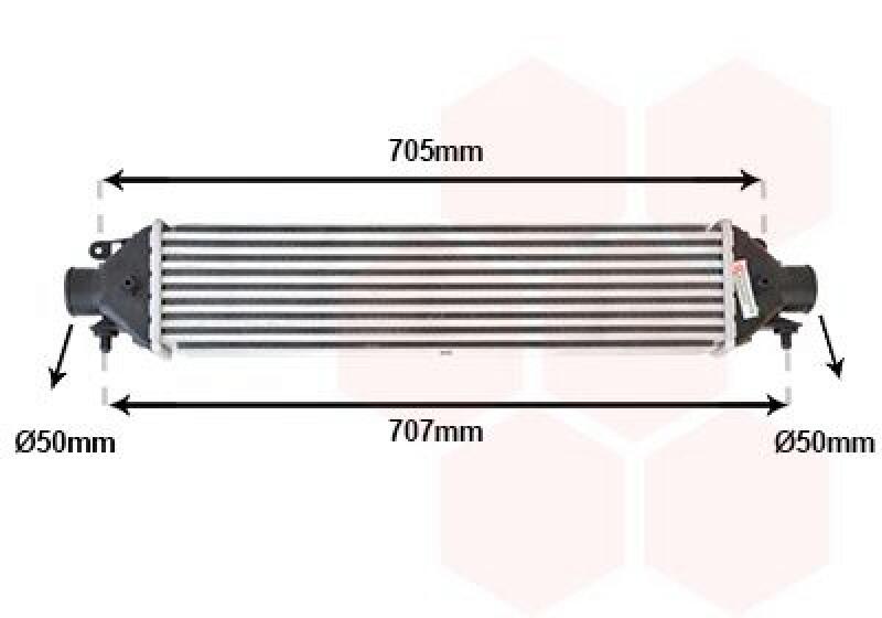 VAN WEZEL Intercooler, charger