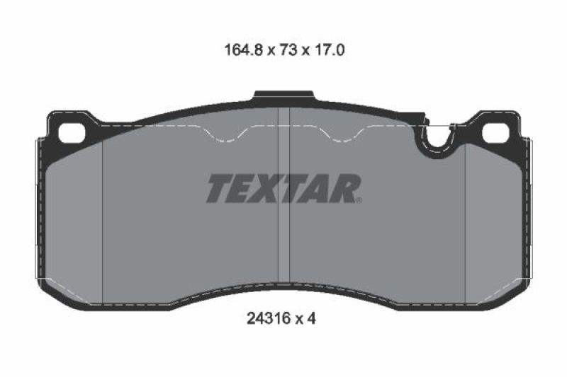 TEXTAR Bremsbelagsatz, Scheibenbremse Q+