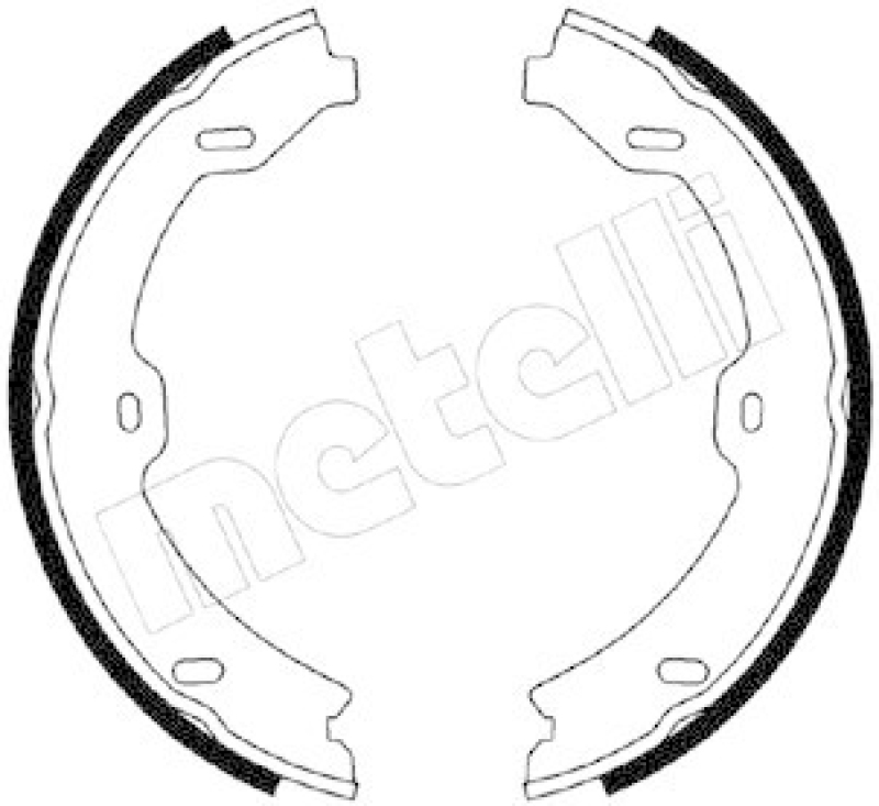 METELLI Brake Shoe Set, parking brake