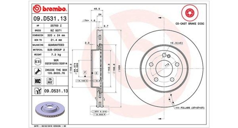 2x MAGNETI MARELLI Bremsscheibe