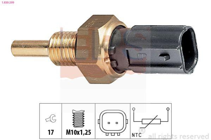 EPS Sensor, Kühlmitteltemperatur Made in Italy - OE Equivalent