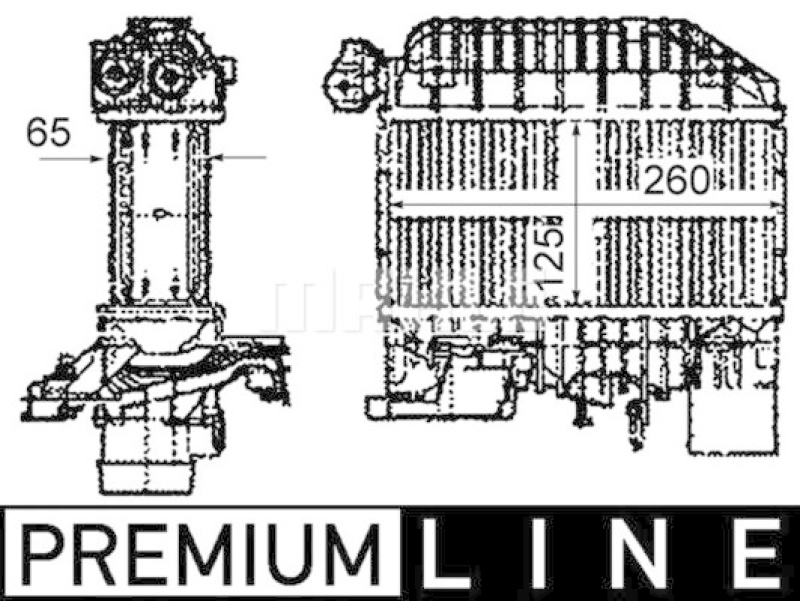 MAHLE Charge Air Cooler BEHR *** PREMIUM LINE ***