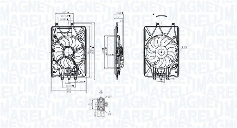 MAGNETI MARELLI Fan, engine cooling