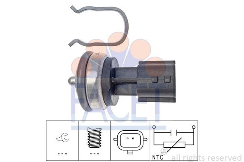 FACET Sensor, Kühlmitteltemperatur Made in Italy - OE Equivalent