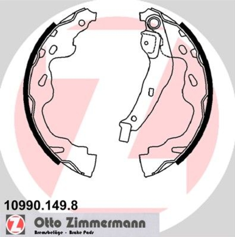 ZIMMERMANN Bremsbackensatz