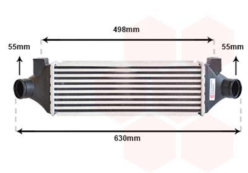 VAN WEZEL Intercooler, charger