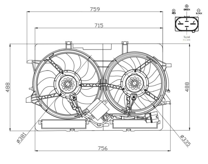 NRF Fan, engine cooling