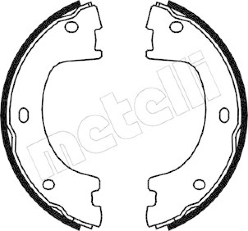 METELLI Brake Shoe Set, parking brake