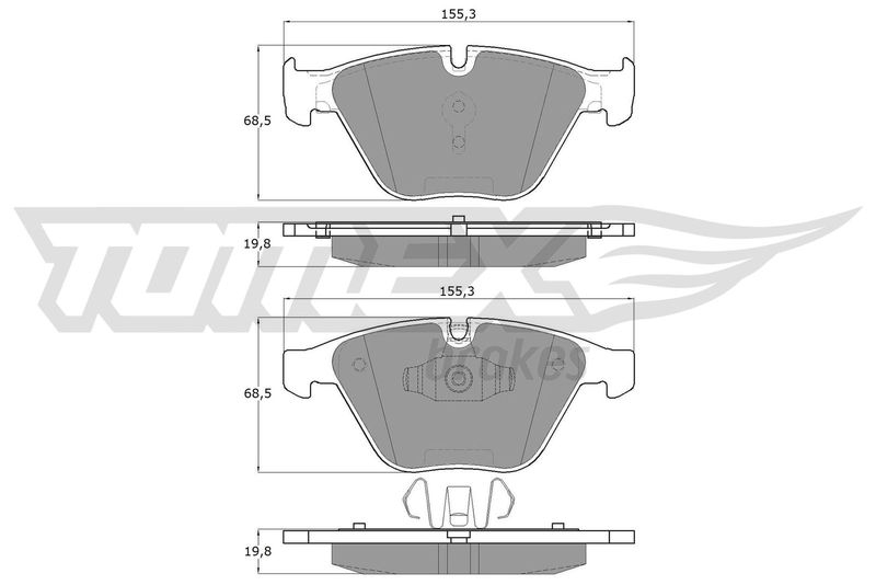 TOMEX Brakes Bremsbelagsatz, Scheibenbremse