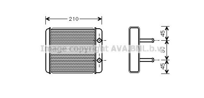 AVA QUALITY COOLING Wärmetauscher, Innenraumheizung