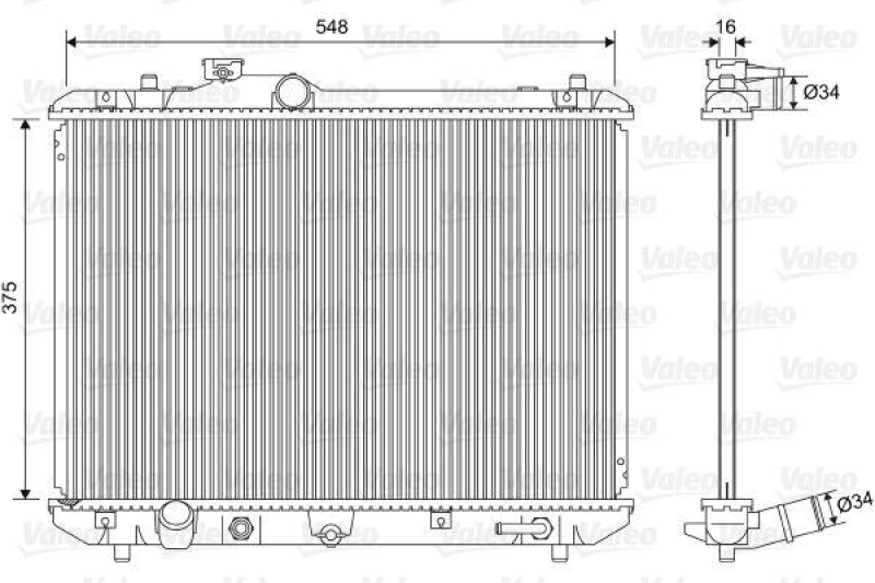 VALEO Radiator, engine cooling