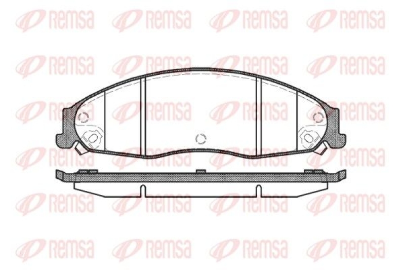 REMSA Brake Pad Set, disc brake