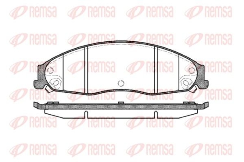 REMSA Brake Pad Set, disc brake