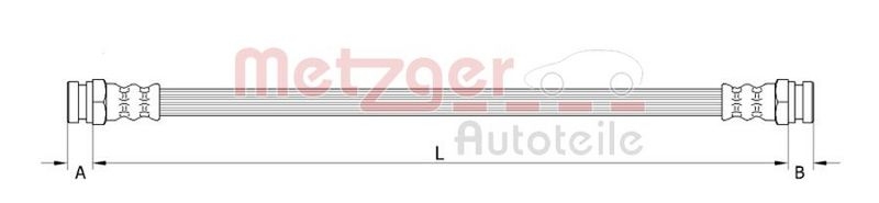 METZGER Bremsschlauch 4110320