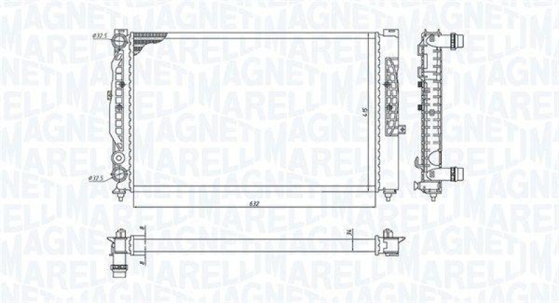 MAGNETI MARELLI Kühler, Motorkühlung
