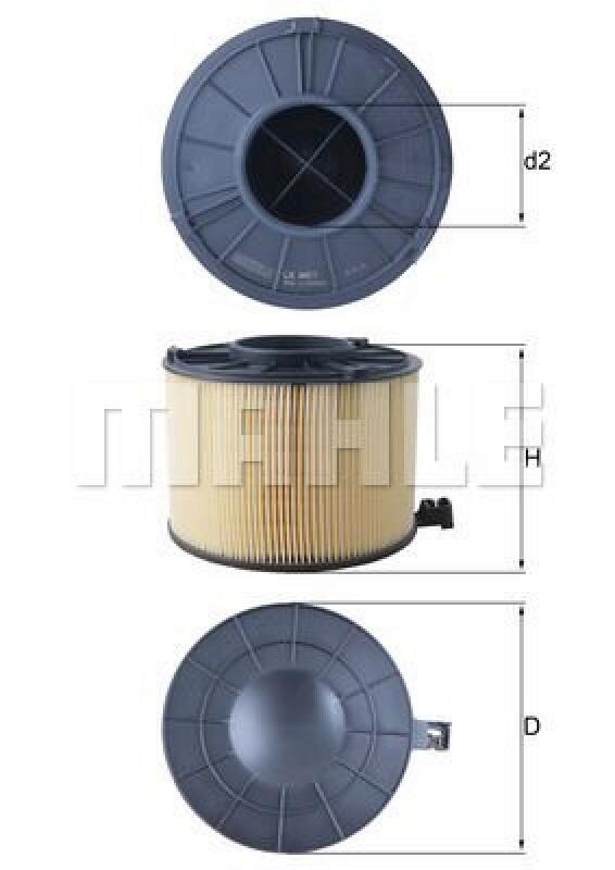 MAHLE Luftfilter LX 4411