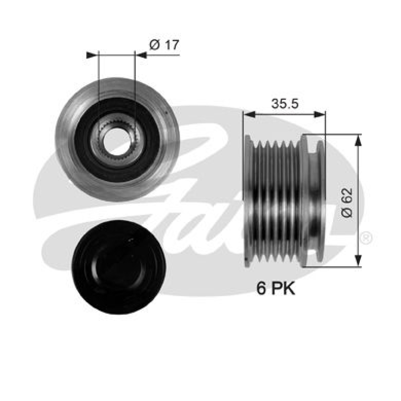 GATES Generatorfreilauf DriveAlign®