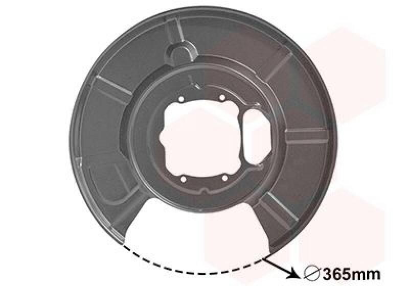 VAN WEZEL Splash Panel, brake disc