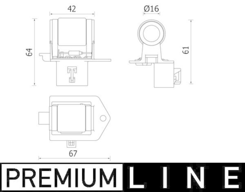 MAHLE Vorwiderstand, Elektromotor-Kühlerlüfter BEHR *** PREMIUM LINE ***