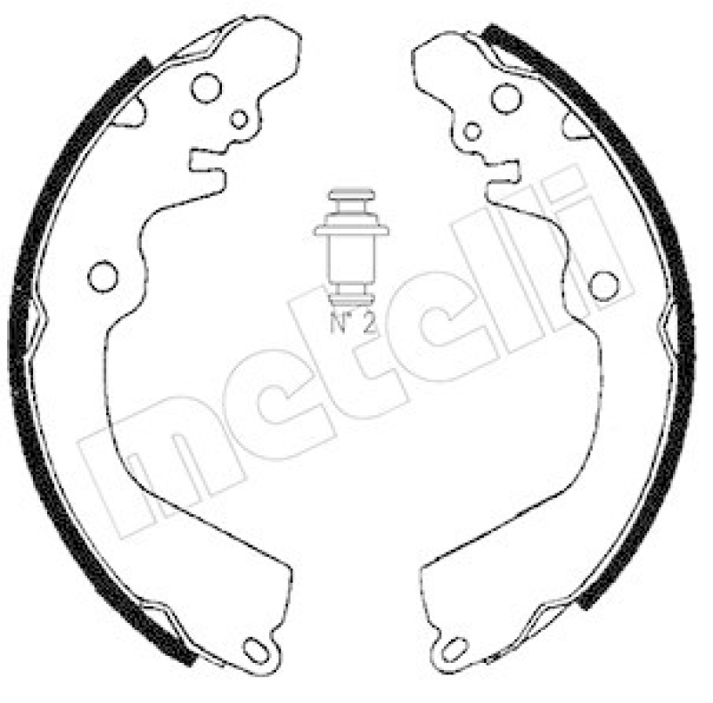 METELLI Bremsbackensatz