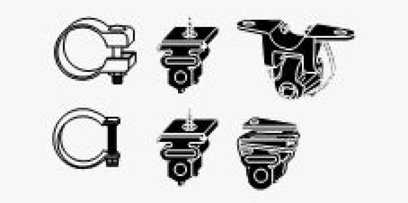 HJS Mounting Kit, exhaust system