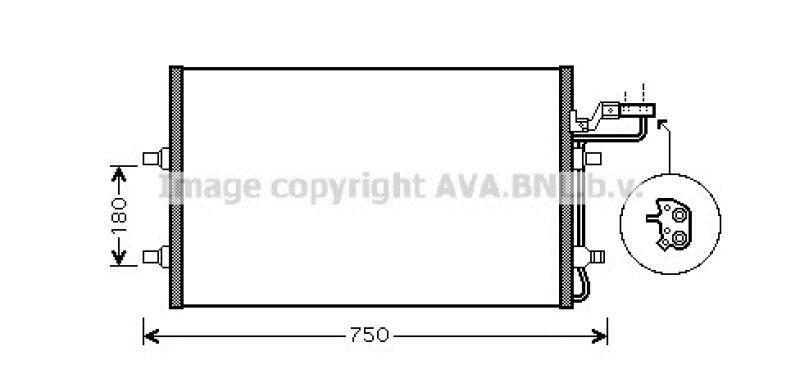 AVA QUALITY COOLING Kondensator, Klimaanlage