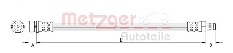METZGER Bremsschlauch 4111335