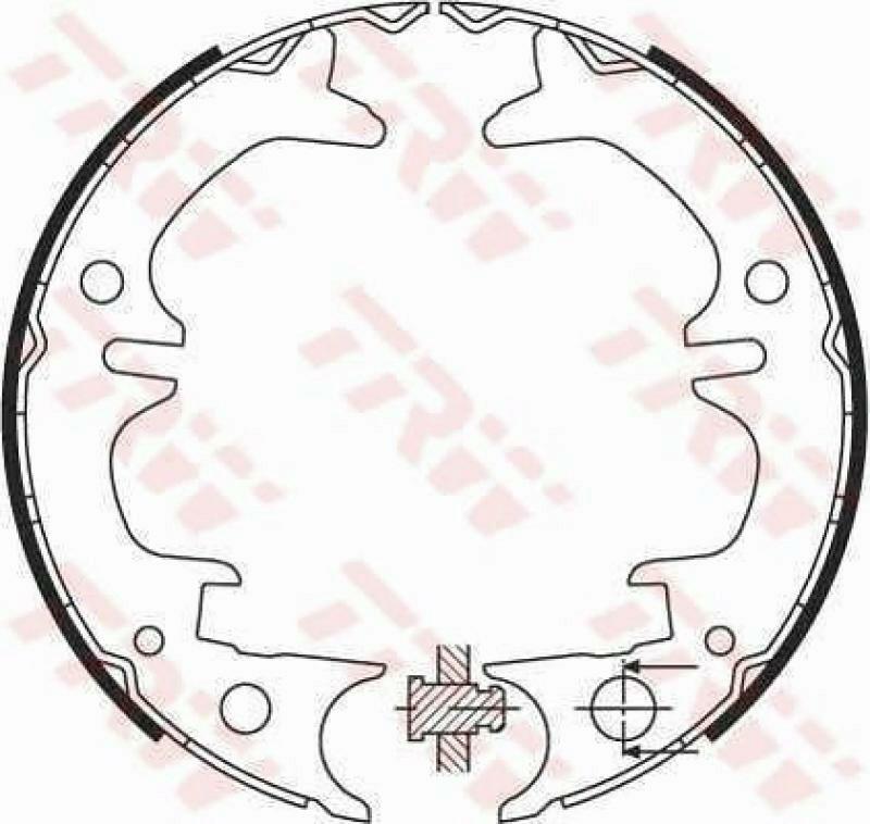 TRW Brake Shoe Set, parking brake