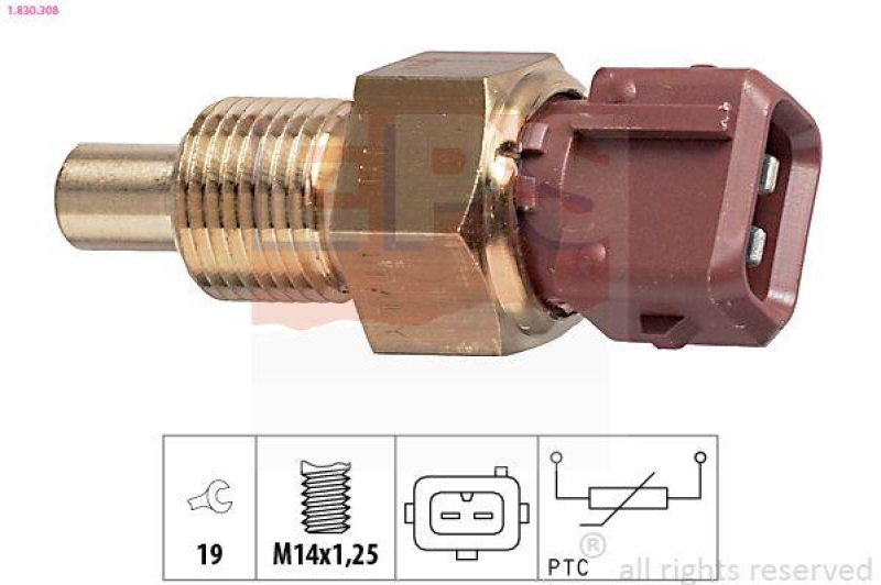 EPS Sensor, Kühlmitteltemperatur Made in Italy - OE Equivalent