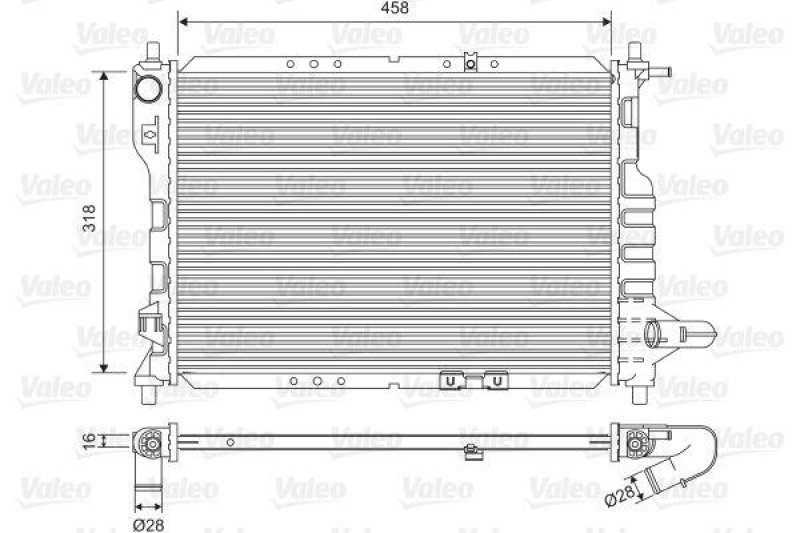 VALEO Radiator, engine cooling