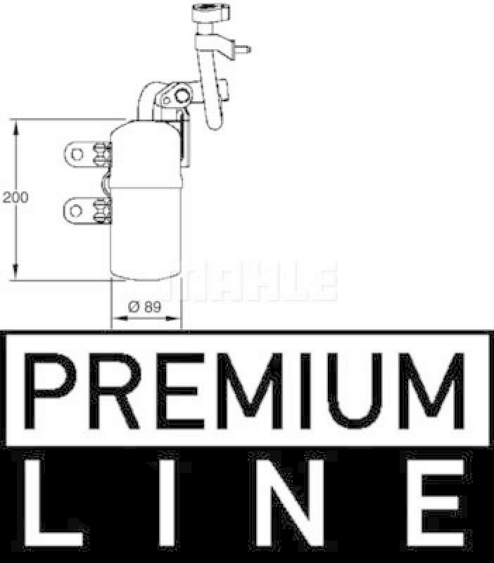 MAHLE Dryer, air conditioning PREMIUM LINE