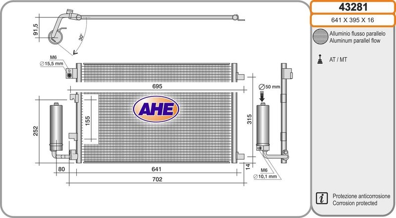 AHE Condenser, air conditioning